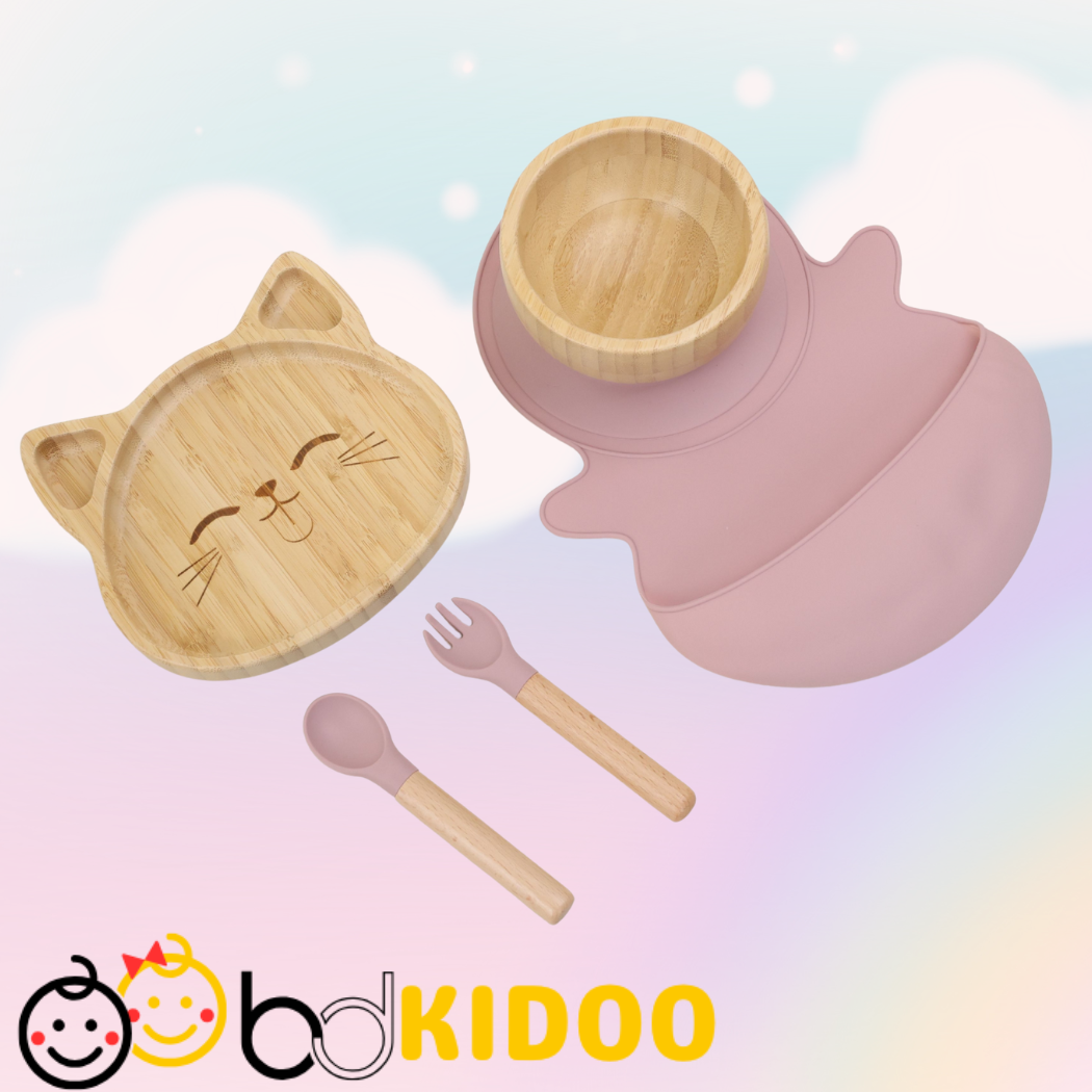 Premium Bamboo Feeding Set for Babies - Image 7